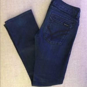 William Rast straight leg denim jeans size 28